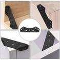 thumbnail image 3 of Conector de Esquina Universal para Muebles de Acero Inoxidable de 50 Piezas, Soporte de Esquina para Estante, Gabinete, Mesa, Silla con 200 Tornillos, 3 of 6