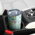 thumbnail image 5 of 20oz Tumbler with Lid and Straw Stainless Boho Florals Steel Vacuum Insulated Water Coffee Tumbler Cup, Double Wall Vacuum Insulated Travel Mug Reusable Tumblers for Ice Drinks, Hot Beverage, 5 of 7