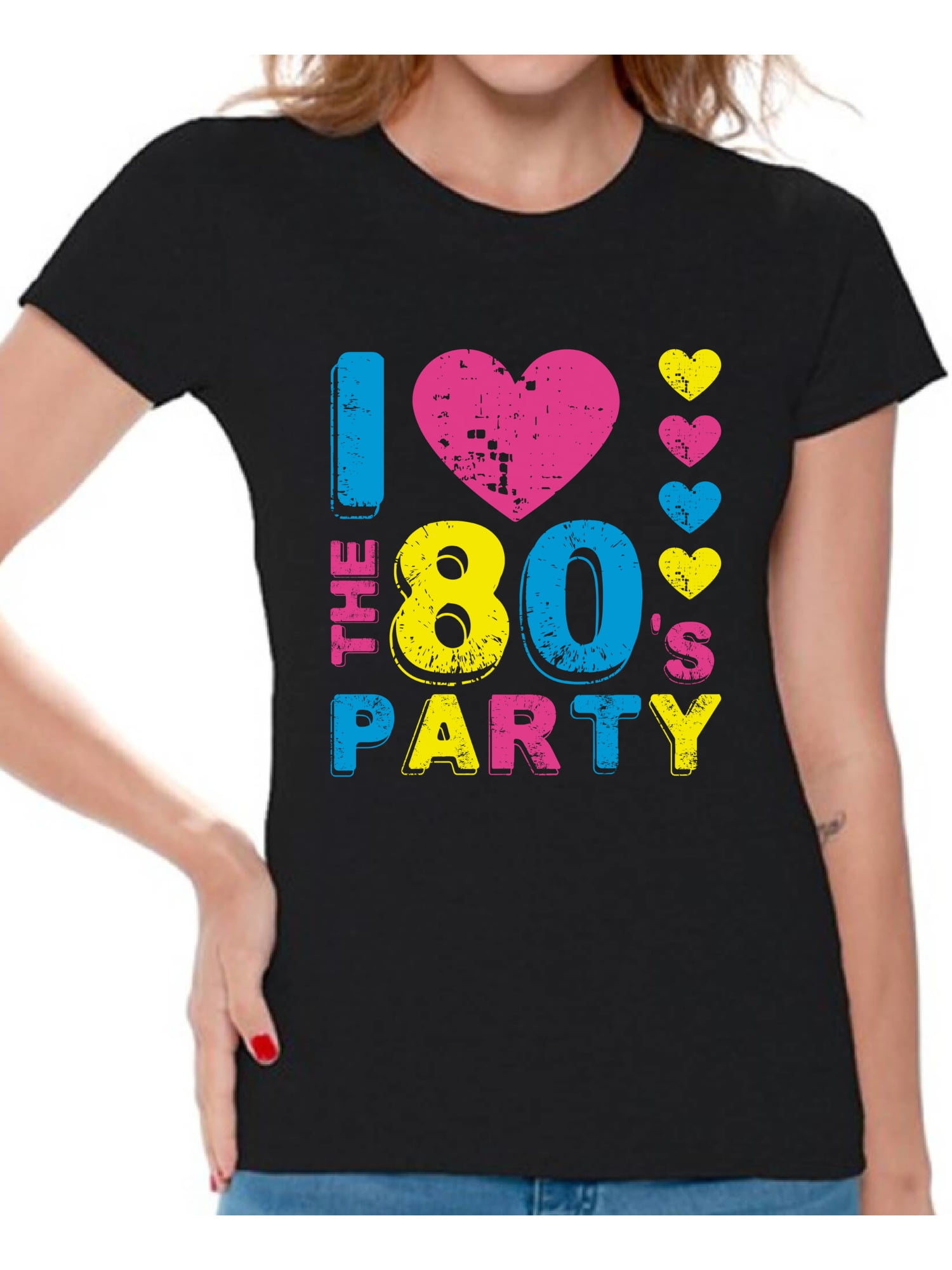 Awkward Styles I Love the 80s Party Shirt I Love the 80s Shirt Womans