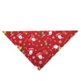 thumbnail image 4 of Greeniant Toalla de saliva para mascotas de Navidad, pañuelo de animales pequeños, bufanda, babero, accesorio de decoración para fiestas, regalo, azul Ropa para mascotas papa noel rojo Greeniant PT000170-01, 4 of 6