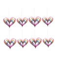 thumbnail image 2 of 8 guirnaldas de papel en forma de corazón para compromiso, propuesta, adornos de corazón 3D para el Día de Valentín, Día de Madre y fiesta. multicolor, 2 of 8