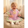 thumbnail image 5 of RUINIXCW Toddler Baby Girl Hooded Swim Cover Up Summer Pool Beach Poncho Striped Seersucker Swimming Coverups with Bow Infant Bathing Suit Kimono, 5 of 9