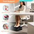 thumbnail image 2 of VUSIGN Ergonomic Underdesk Memory Foam Footrest,  2 Adjustable Heights & Washable Cover & Anti-Slip Base for Car Home Office, Grey, 2 of 7