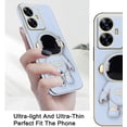 thumbnail image 3 of Compatible with Realme C55 Case for Women, Ultra Soft Realme C55 Phone Case Cute Astronaut Pattern Cases with Stand Silicone Protective Cover (Blue)…, 3 of 6