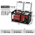 ICECO VL75 ProD 79 Qt Portable Outdoor Fridge, Dual Zone, 0℉ to 50