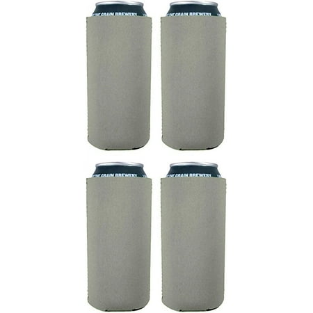 

Blank Neoprene Collapsible 16 oz. Can Coolie (4 Pack Gray)