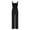 Black, variant on ABATAB Women's Casual Loose Overalls One Piece Sleeveless Smocked Jumpsuits Wide Leg Long Pant Rompers with Pockets