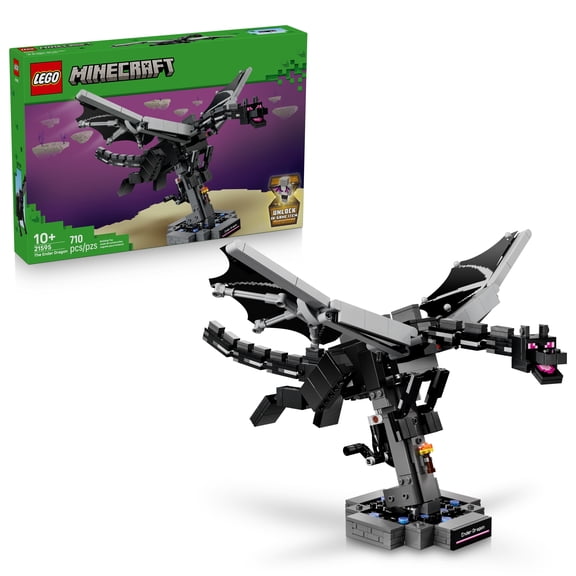 LEGO Minecraft The Ender Dragon - Building Toy for Boys & Girls, Ages 10 - Posable Minecraft Figure - Bedroom or Game Room Decor - Gift for Birthdays - 21595
