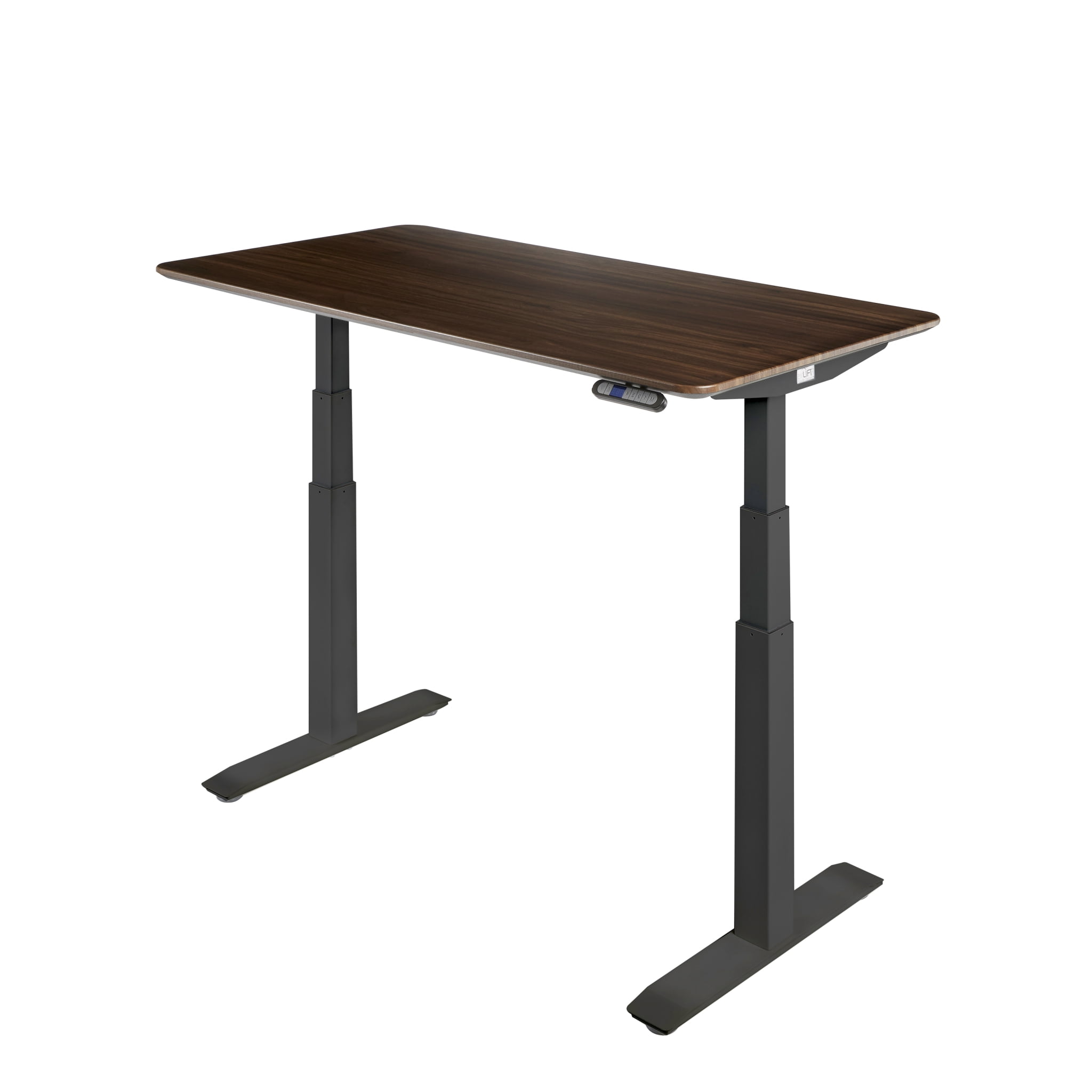 Seville Classics AIRLIFT S3 Electric Height-Adjustable Standing Desk with Ergo Table Top with Beveled Bottom Edges, 54" x 30"