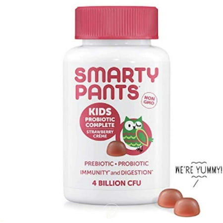 Probiotic Kids Complete Strawberry 45 Count by SmartyPants Gummy Vitamins, Pack of 2