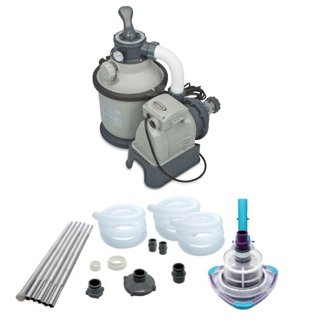 Intex 1200 GPH Krystal Clear Sand Pool Filter Pump Set & Kokido VTrap