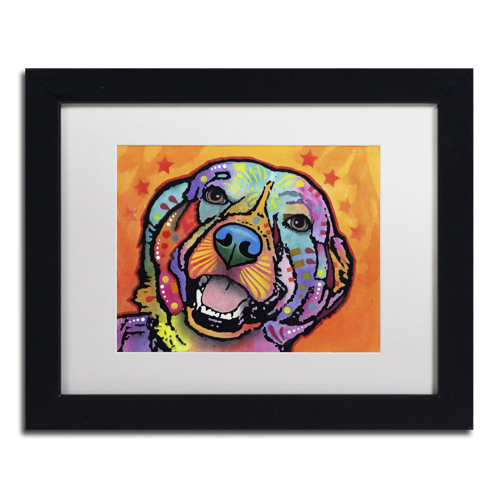 Trademark Fine Art "Galle" Canvas Art by Dean Russo, White Matte, Black Frame