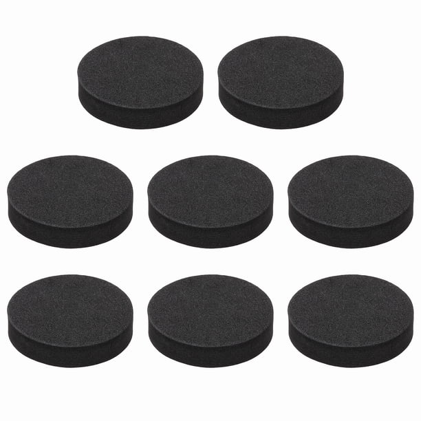 Pads de Aislamiento para Altavoces de un Solo Lado, 35mmx8mm Redondos Negros Antideslizantes de Espuma Acústica EVA Base Antivibración para Altavoces Subwoofer HiFi Sistema de Sonido, Paquete de 8