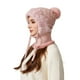 thumbnail image 5 of Sombrero de invierno de punto 3 en 1 para mujer | Set de mascarillas de gorro forrado de forro polar | Pasamontañas cálidas a prueba de viento | Accesorio térmico suave y grueso para el frío exterior, 5 of 8
