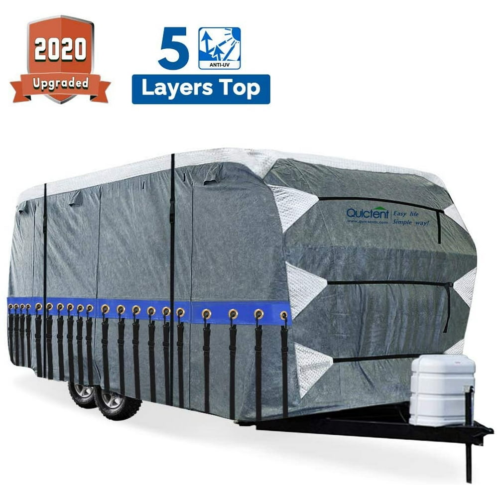 Quictent Upgraded Travel Trailer RV Cover, ExtraThick 5ply Camper