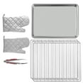 thumbnail image 4 of VEVOR Commercial Convection Oven, 21L/19Qt, 1440W 3-Tier Toaster with Front Glass Door,Electric Baking Oven with Trays Wire Racks Clip Gloves, 4 of 9