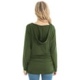 thumbnail image 5 of Bearsland Female Long Sleeve Maternity Hoodie Shirt Casual Top Pregnacy Sweatshirt, 5 of 7