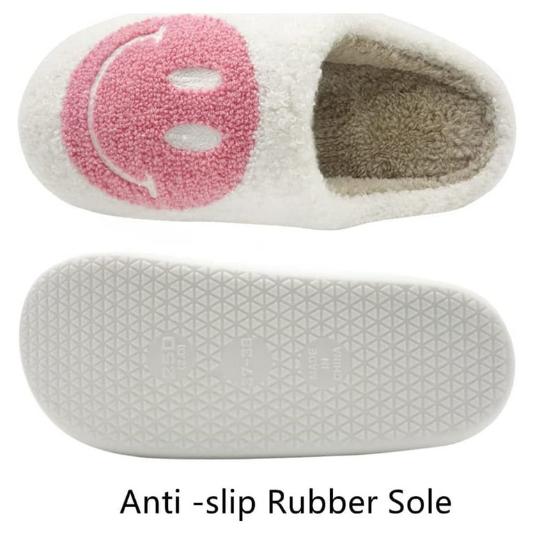★関税込★ACME DE LA VIE X Smiley★BIKER SMILEY ROOM SLIPPER Smiley Face House Slippers for Men Women, Anti-Slip, Soft