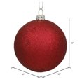 thumbnail image 2 of Vickerman 10" Wine Glitter Ball Ornament., 2 of 2