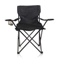thumbnail image 1 of Silla Plegable de Camping Reforzada Con Portavasos y Bolsa de Transporte Color Negro, 1 of 6