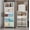White-52qt, variant on Stackable Storage Bins with Lids, 672QT Closet Organizers and Storage with Doors and Wheels, Extra Large Storage Cabinet, Collapsible Plastic Drawers for Bedroom Dorm Office Garage