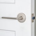 thumbnail image 3 of Viaggio Clobrz_Prv_234_Rh Circolo Right Handed Solid Brass Privacy Door Lever Set - Chrome, 3 of 7