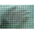 thumbnail image 4 of oneOone Cotton Silk Turquoise Blue Fabric Check Check Sewing Material Print Fabric By The Meter 42 Inch Wide, 4 of 4