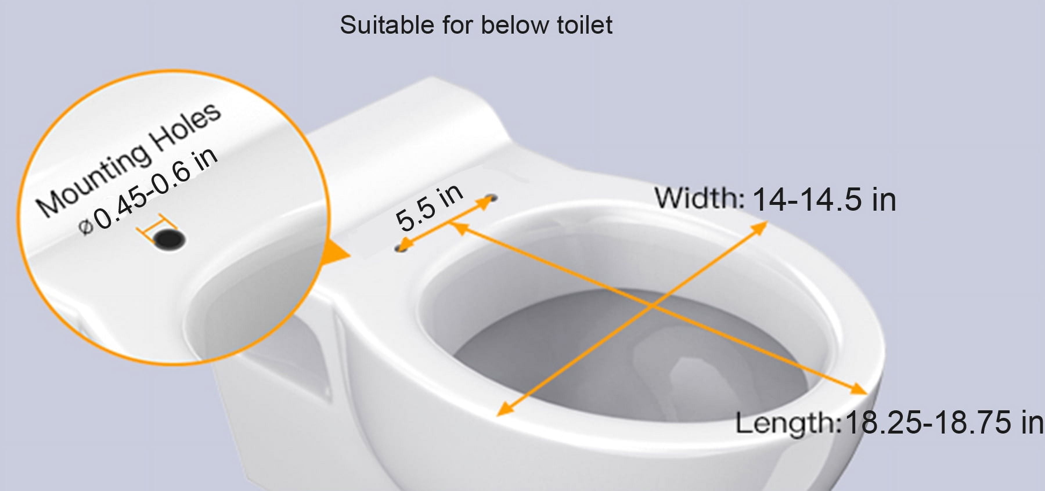 Mainstays Premium 19" Soft Elongated Toilet Seat, TPU Leather, Memory Foam, Quick-Release Hinges