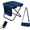 Blue, variant on Multi‑Use Lightweight Folding Camping Stool with Mesh Side Pocket, 220 LBS Weight Capacity Portable Collapsible Seat with Carry Bag for Outdoor Fishing Beach Sports