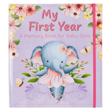 With Love My First Year a Memory Book for Baby Girls Purple Keepsake Photo Book (Hardcover)