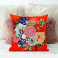 thumbnail image 3 of Amrita Sen Designs CAPL910FSDS-BL-18x18 18 x 18 in. Friendship Bouquet Suede Blown & Closed Pillow - Multi Color, 3 of 5