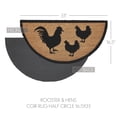 thumbnail image 2 of VHC Brands Down Home Rooster & Hens Coir Rug Half Circle 16.5x33, 2 of 5