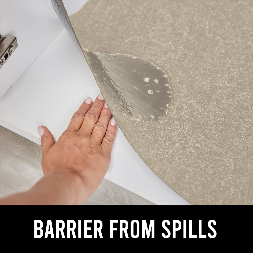 GORILLA GRIP LeakGuard Under Sink Mat, Waterproof Shelf Liner, Non-Adhesive, 24x40 Beige