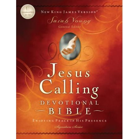 Pre-Owned Jesus Calling Devotional Bible: New King James Version (Signature) (Hardcover) 1418548626 9781418548629