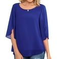 thumbnail image 2 of Camiseta Suelta para Mujer,Camiseta para Mujer,Camiseta De Media Manga Dividida,Camiseta De Verano para Mujer,Tecnología De Vanguardia, 2 of 6