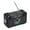 Black, variant on Bdday Outdoor Solar Bluetooth Audio Portable Outdoor Radio FM Subwoofer Speaker With LED Lights High Volume Stereo