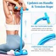 thumbnail image 2 of BYXAS  4 Tube Pedal Resistance Bands with Handles & Ankle Puller, 21 Fitness Resistance Bands, Home Gym Strength Training Equipment for Tummy, Waist, Arm & Leg Slimming, Blue, 2 of 8
