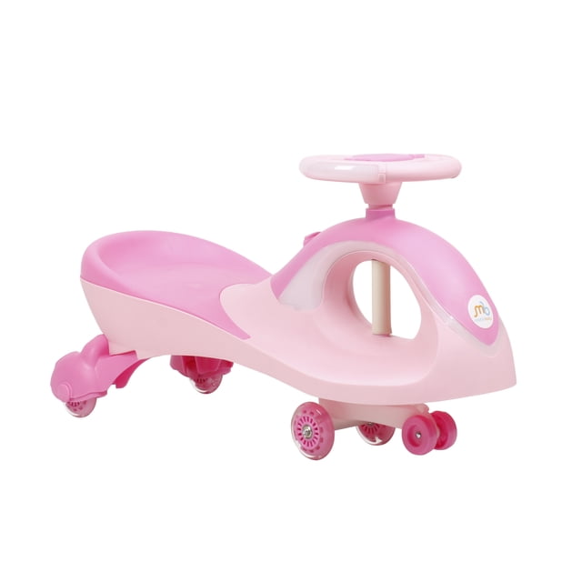 Carrito de Balance para Niños MOBILIBABY de 2 a 5 Años Color Rosa Montable de Auto Empuje Sin Pedales Giratorio