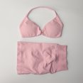 thumbnail image 3 of Conjunto de gimnasio de impacto de 2 piezas para mujer, sujetador de Yoga con tiras, Top de entrenamiento, pantalones cortos, traje deportivo, ropa de Fitness, conjunto de Yoga sin costuras, 3 of 5