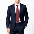 thumbnail image 2 of Frnrwgo Men's Classic Solid Satin Necktie, Formal Business Wedding Party Dress Accessory, 2 of 5