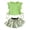 z260626-5-Green, variant on XEGLSBU Girls Summer Outfits Solid Color Short Sleeve T Shirts and Print Skirts Casual Ruffle Set for Kids (Navy Size 9-10 Years)