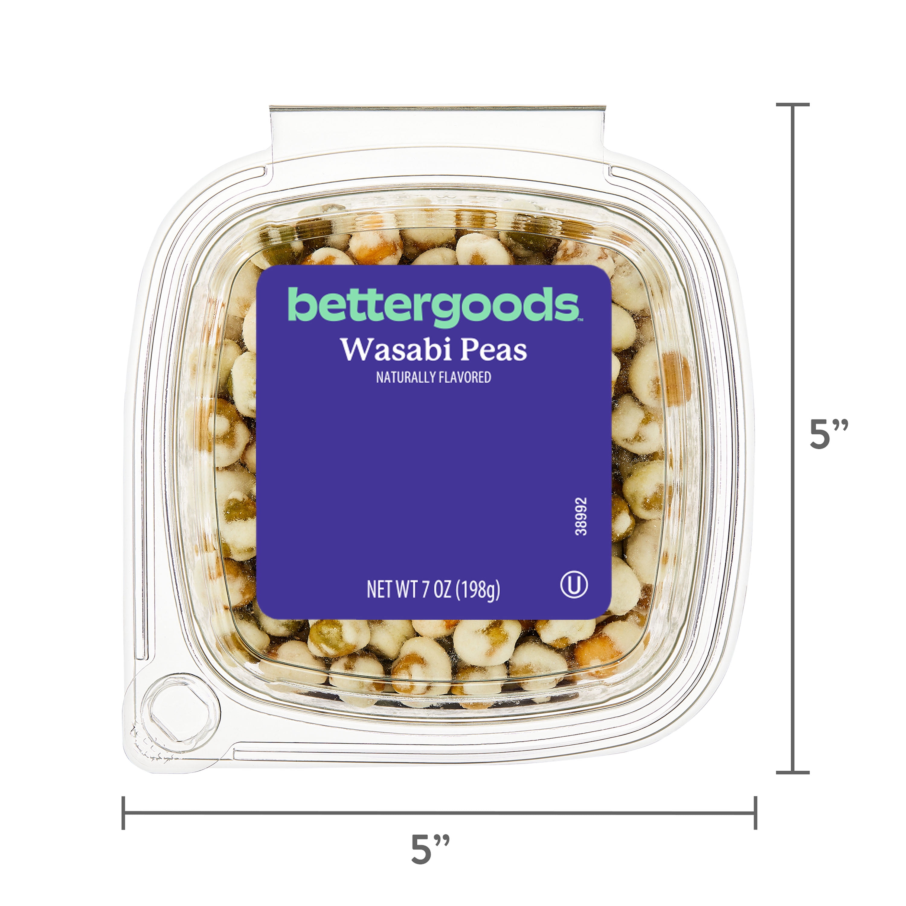 bettergoods Wasabi Peas, 7 oz