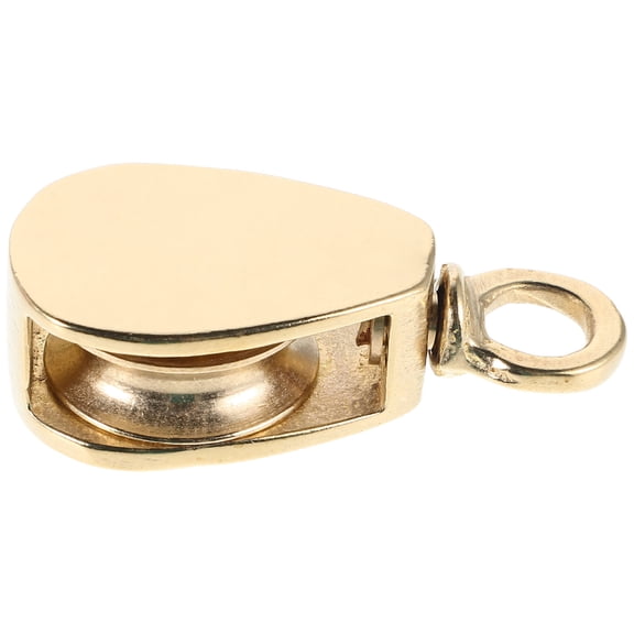 HOOWIFFY Brass Swivel Pulley for Boat Flag Ropes, Outdoor Hardware with Construction and Smooth 360° Rotation