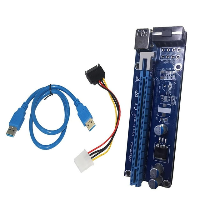 30cm USB 3.0 PCI-E 1x a 16x Placa de extensión de tarjeta vertical + Cable de alimentación Soledad USB Extender Riser