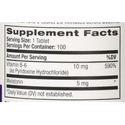 Natrol Melatonin Time Release 5mg Tablets 100 ea (Pack of 6)