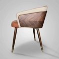 thumbnail image 1 of Modern Leisure Dining Chairs Simple Creative Ins Home Furniture Nordic Restaurant Solid Wood Chair Leather Art Backrest Stool My Lux Decor Round, 1 of 14