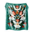 thumbnail image 2 of Christmas Flannel Throw Blanket Digital Print Soft Fleece 75x100cm Holiday Decor Blanket Bed Sofa Warm Blanket Seasonal Home Decoration, 2 of 5