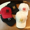 thumbnail image 3 of Gorra de primavera y verano para bebés, para hombres y mujeres, parasol para niños, gorra de béisbol con bordado de letras de otoño, 3 of 6