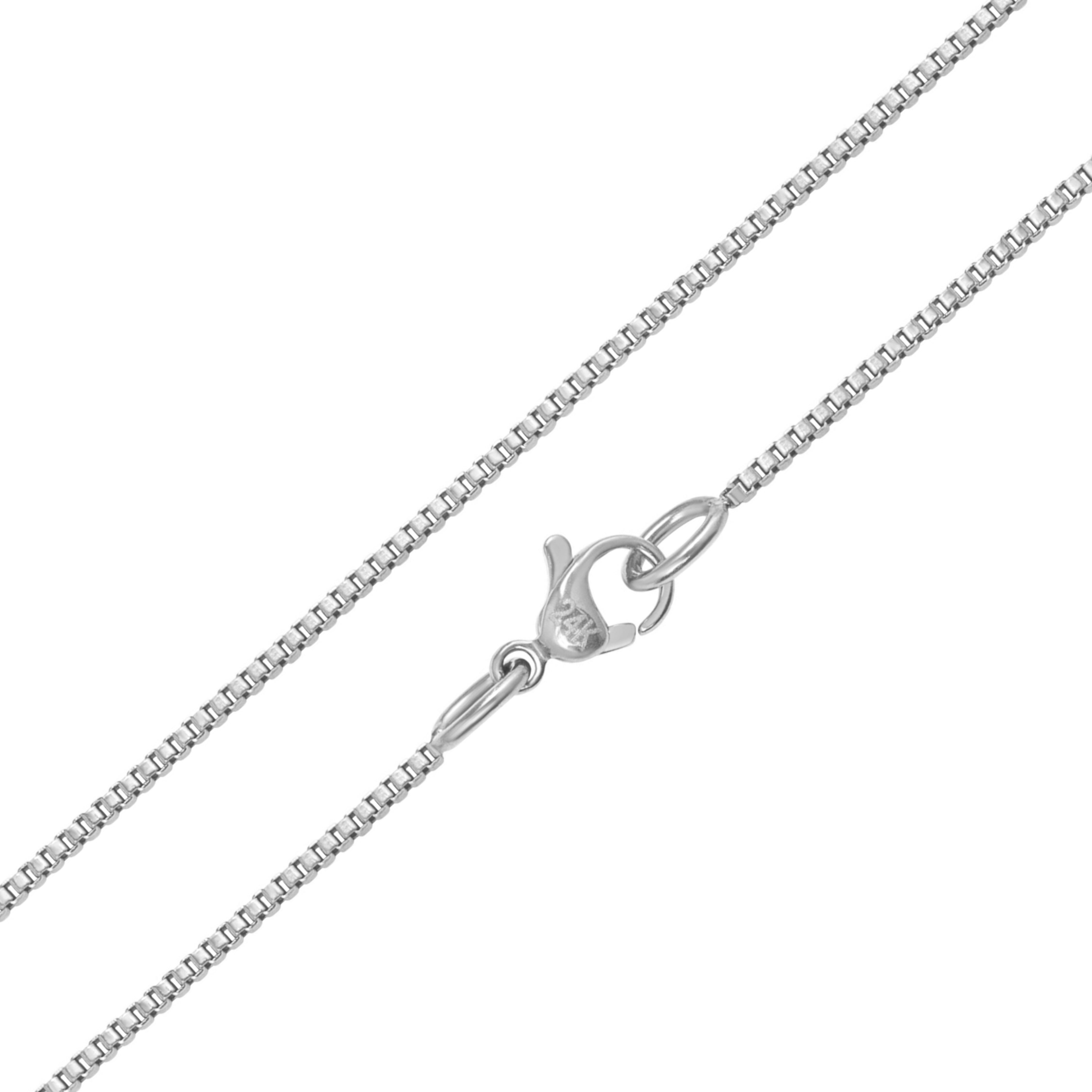1.1mm Cable Chain Necklace in 10K White Gold - 18