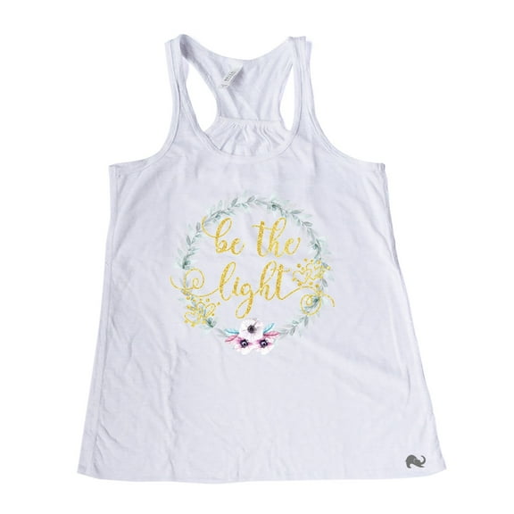 NanyCraft's Be the Light Ladies Racerback Tank Top